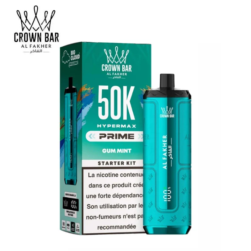Gum Mint Hyper Max Prime 50k Crown Bar Al Fakher