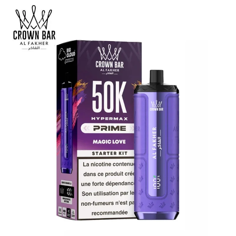 Magic Love Hyper Max Prime 50k Crown Bar Al Fakher