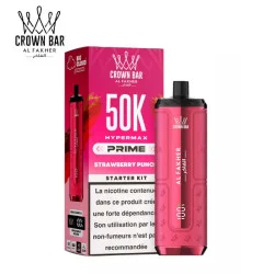 Strawberry Punch Hyper Max Prime 50k Crown Bar Al Fakher