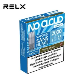 Pack 2 Cartouches Velvet Brown No Cloud RELX