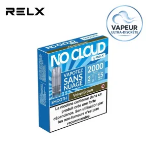 Pack 2 Cartouches Velvet Brown No Cloud RELX