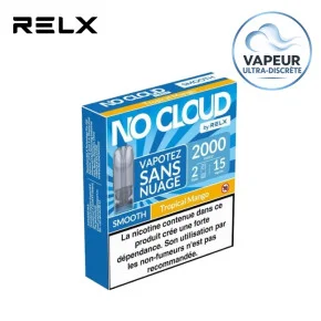 Pack 2 Cartouches Tropical Mango No Cloud RELX