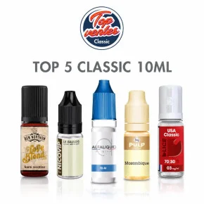 Top 5 E liquides Classic 10ml Top 5 E liquides Classic 10ml