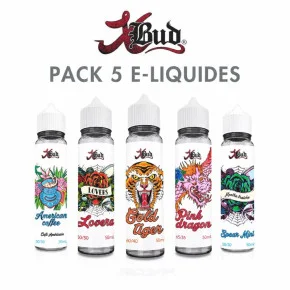 Pack e-liquides XBud 50ml Pack e-liquides XBud 50ml