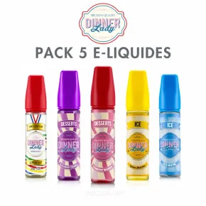 Pack e-liquides Dinner Lady 50ml Pack e-liquides Dinner Lady 50ml