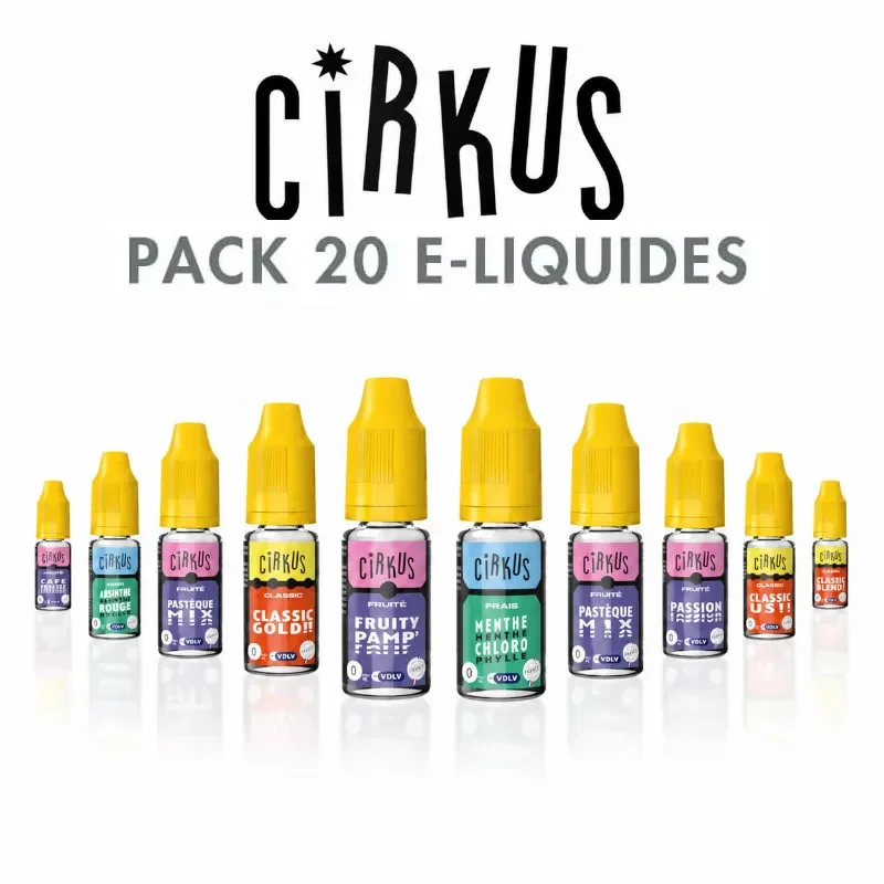 Pack 20 E-liquides Cirkus