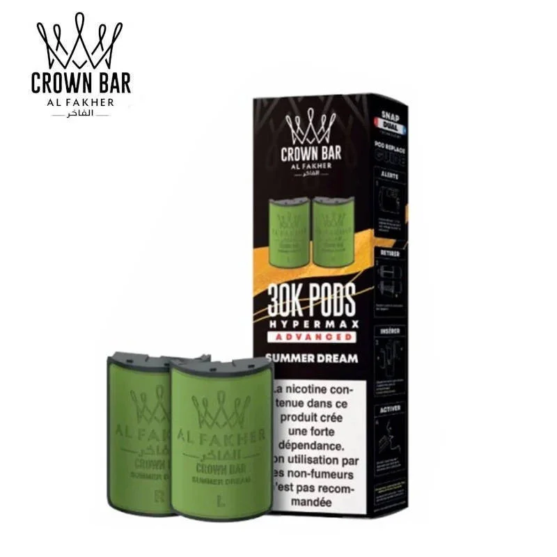 2 Cartouches Summer Dream Hyper Max Advanced 30k 10ml Al Fakher