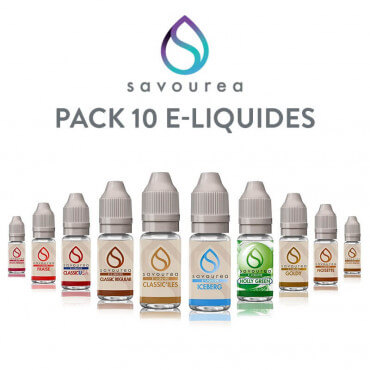 Pack 10 E-liquides Savourea Pack 10 E-liquides Savourea