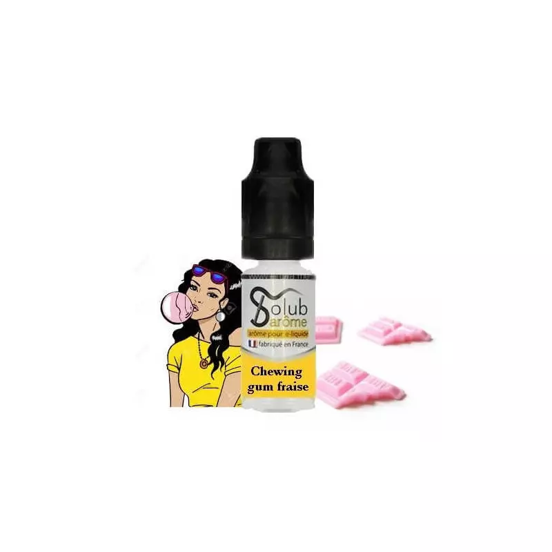 Arôme Chewing Gum Fraise Solubarome﻿ 10ml 1270 (V 25B)