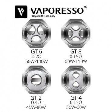 3 Résistances GT Core Vaporesso 3 Résistances GT Core Vaporesso