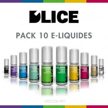 Pack 10 E-liquides D'Lice