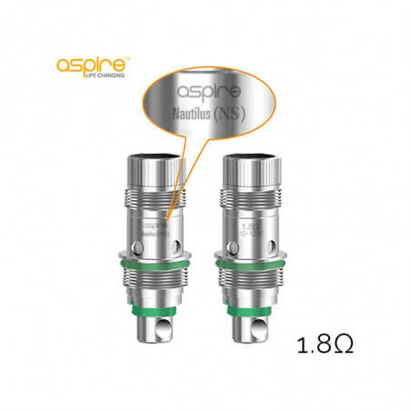 Pack 5 résistances Nautilus BVC NS Aspire Pack 5 résistances Nautilus BVC NS Aspire