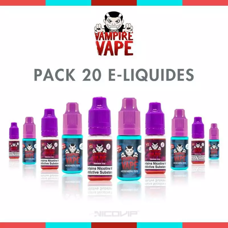 Pack 20 E-liquides Vampire Vape P1962*