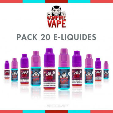 Pack 20 E-liquides Vampire Vape Pack 20 E-liquides Vampire Vape
