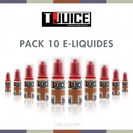 Pack 10 E-liquides Tjuice Pack 10 E-liquides Tjuice