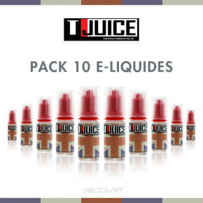 Pack 10 E-liquides Tjuice