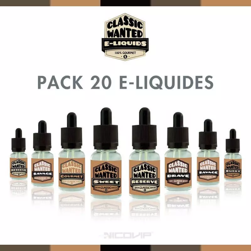 Pack 20 E-liquides Classic Wanted P1984*