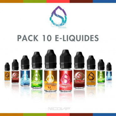Pack 10 E-liquides Crazy Savourea Pack 10 E-liquides Crazy Savourea