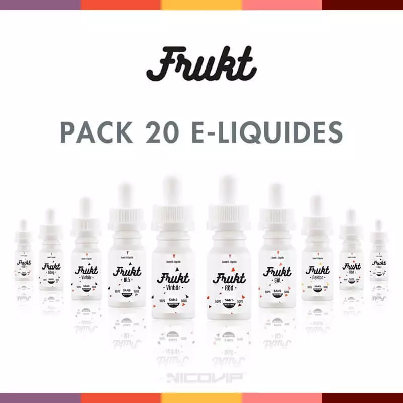 Pack 20 E-liquides Frukt P1996*