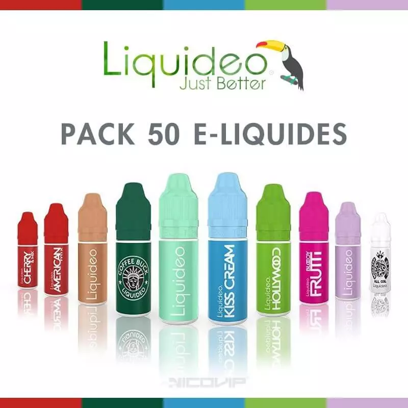 Pack 50 E-liquides Liquideo P1998*