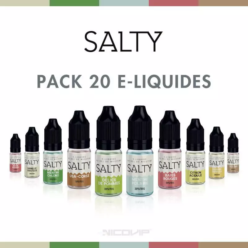 Pack 20 E-liquides Salty P2063*