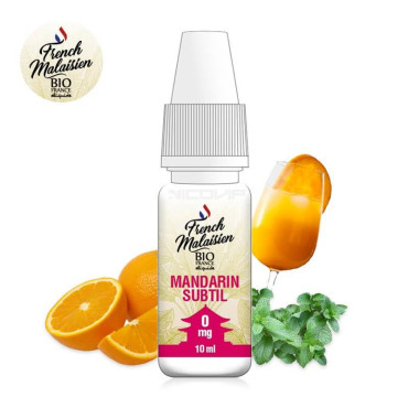 E-liquide bio Mandarin Subtil French Malaisien 10ml