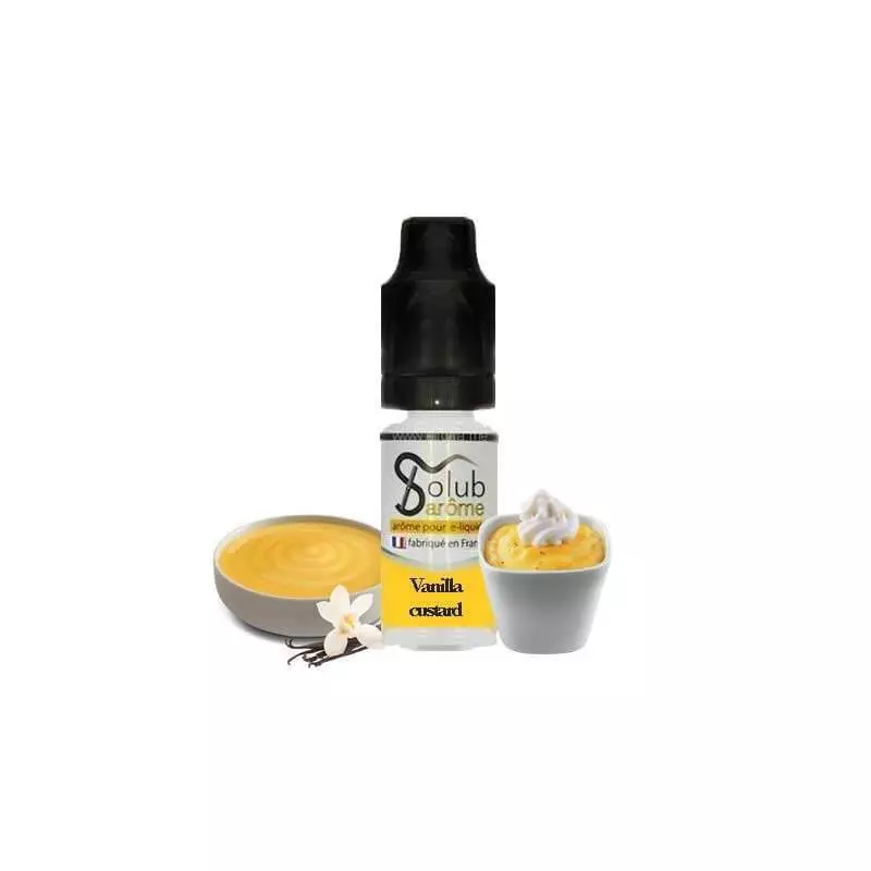 Arôme Vanilla Custard de Solubarome 10ml 2178 (V 25F)