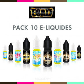Pack 10 E-liquides ESALT