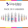 Pack 20 E-liquides Liquideo P1585