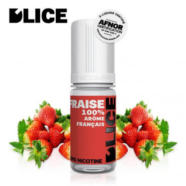 E-liquide Fraise DLICE 10ml E-liquide Fraise DLICE 10ml