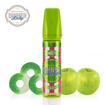Apple Sours Sweets Dinner Lady 50ml Apple Sours Sweets Dinner Lady 50ml