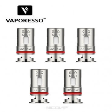 Pack de 5 résistances GTX Vaporesso Pack de 5 résistances GTX Vaporesso