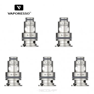 Pack de 5 résistances GTX Vaporesso - GTX Regular 1.2 ohm Pack de 5 résistances GTX Vaporesso - GTX Regular 1.2 ohm