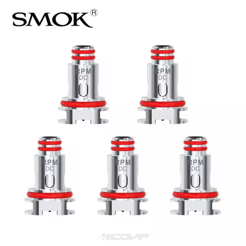 Pack 5 résistances RPM DC MTL 0,8 ohm Smok 2885