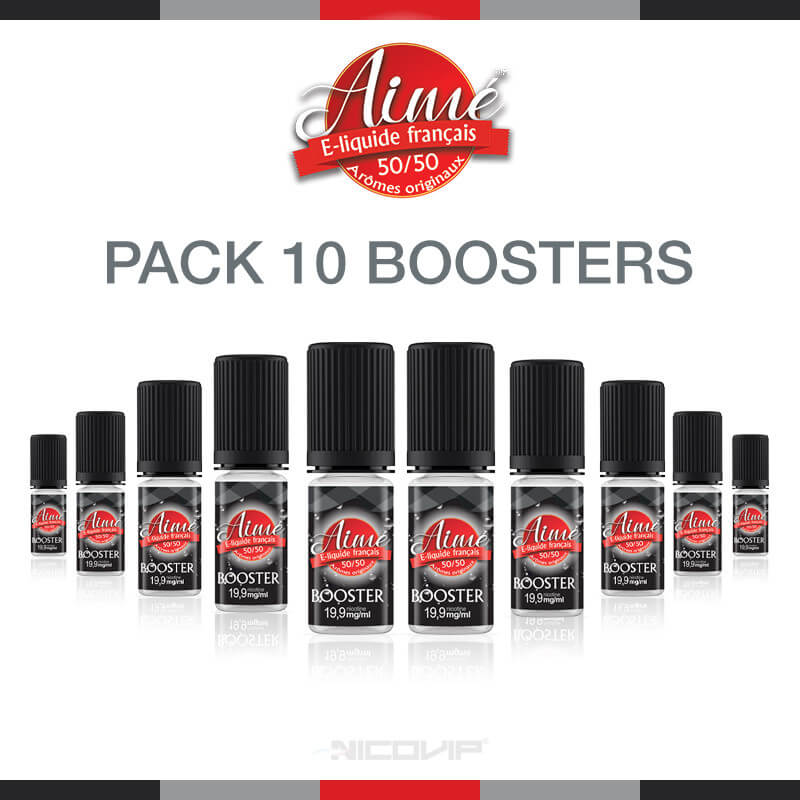 Pack 10 boosters de nicotine Aimé 50/50