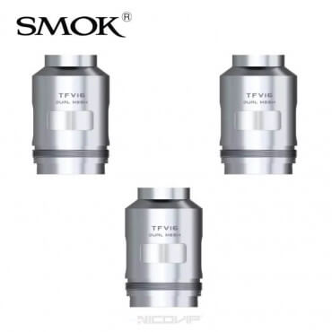 Pack de 3 résistances TFV16 Smok - Dual Mesh 0.12 ohm