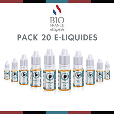 Pack 20 Le booster Français nicotine Bio France E-liquide