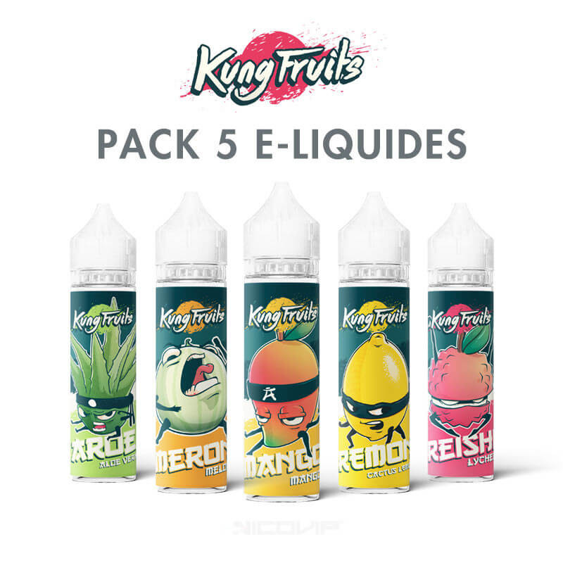 Pack e-liquides Kung Fruits 50 ml