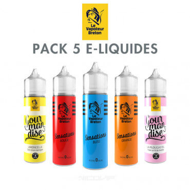 Pack e-liquides Le Vapoteur Breton 50 ml