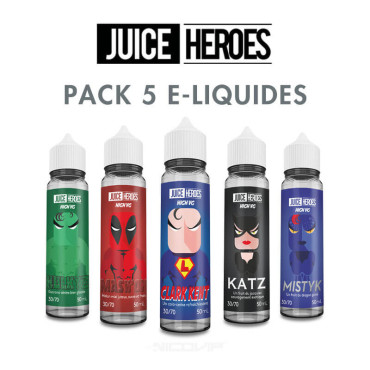 Pack e-liquides Juice Heroes 50 ml