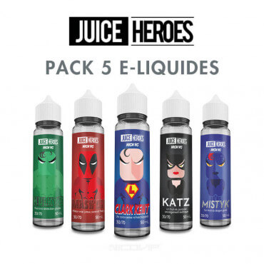 Pack e-liquides Juice Heroes 50 ml Pack e-liquides Juice Heroes 50 ml