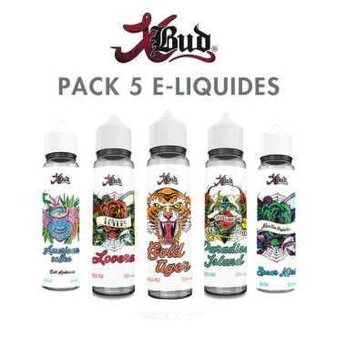 Pack e-liquides XBud 50 ml