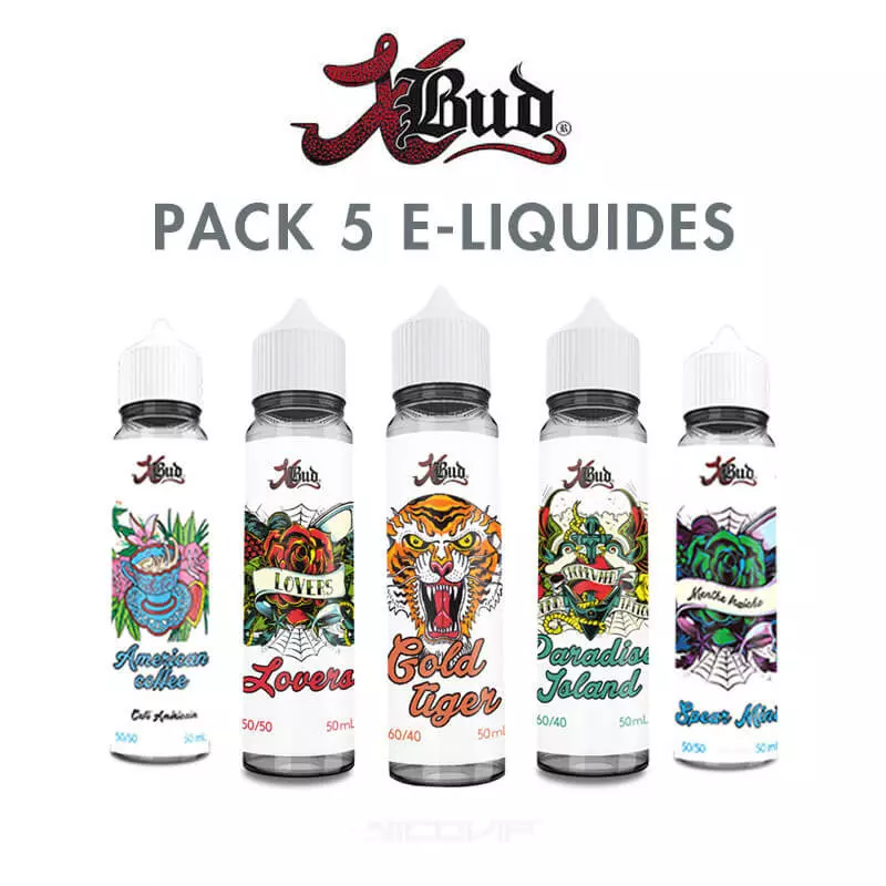 Pack e-liquides XBud 50 ml 3295