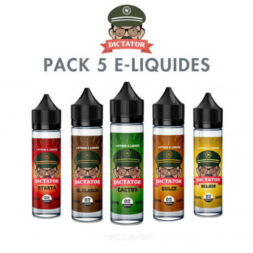 Pack e-liquides Dictator 50 ml Pack e-liquides Dictator 50 ml