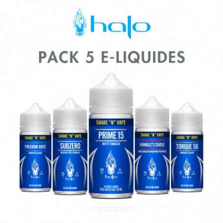 Pack e-liquides Halo 50 ml Pack e-liquides Halo 50 ml