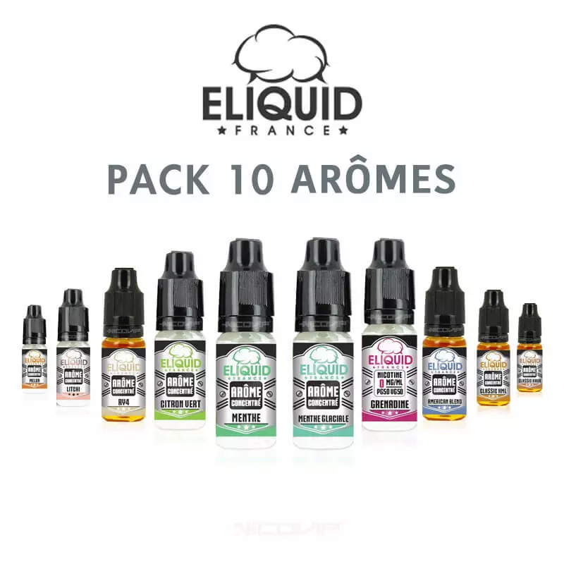 Pack arômes Eliquid France 10 ml 3314
