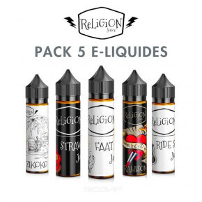 Pack 5 E liquide Religion...