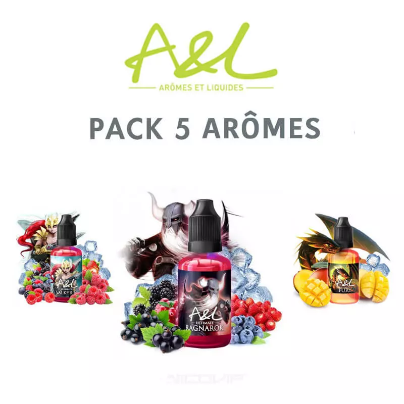Pack 5 arômes A&L 30 ml 3309