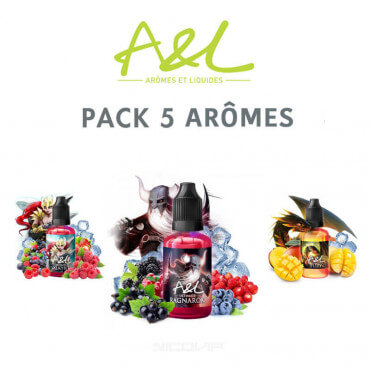 Pack 5 arômes A&L 30 ml Pack 5 arômes A&L 30 ml