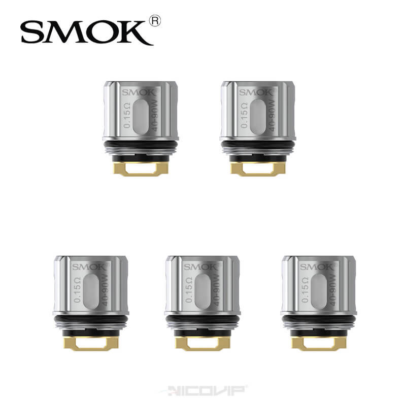 Pack 5 résistances V9 Meshed 0,15 ohm Smok